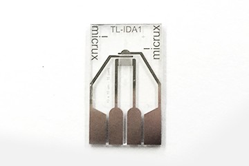 Thin-layer Microfluidic Platinum Interdigitated Sensor (10/10 µm)